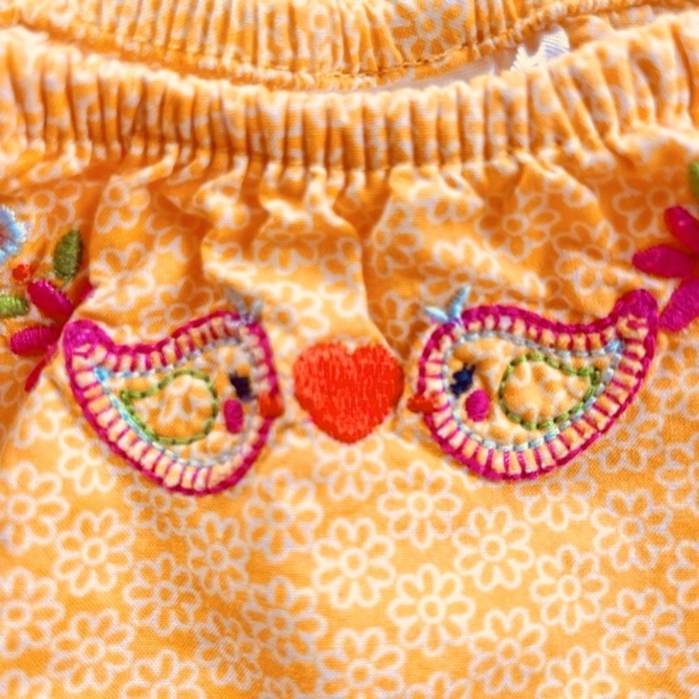 4/$21💥Matching Set! Like New Top + Bloomers, Sweet Bird Embroidery, Floral